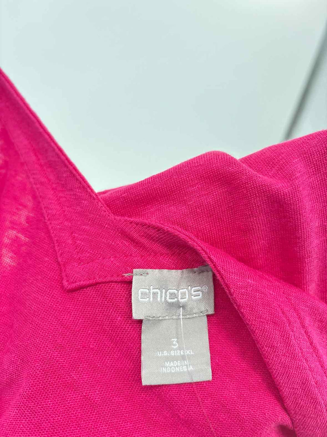 Size XL Chico's Pink Shirt