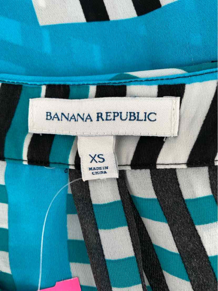 Size XS Banana Republic Blue Print Shirt