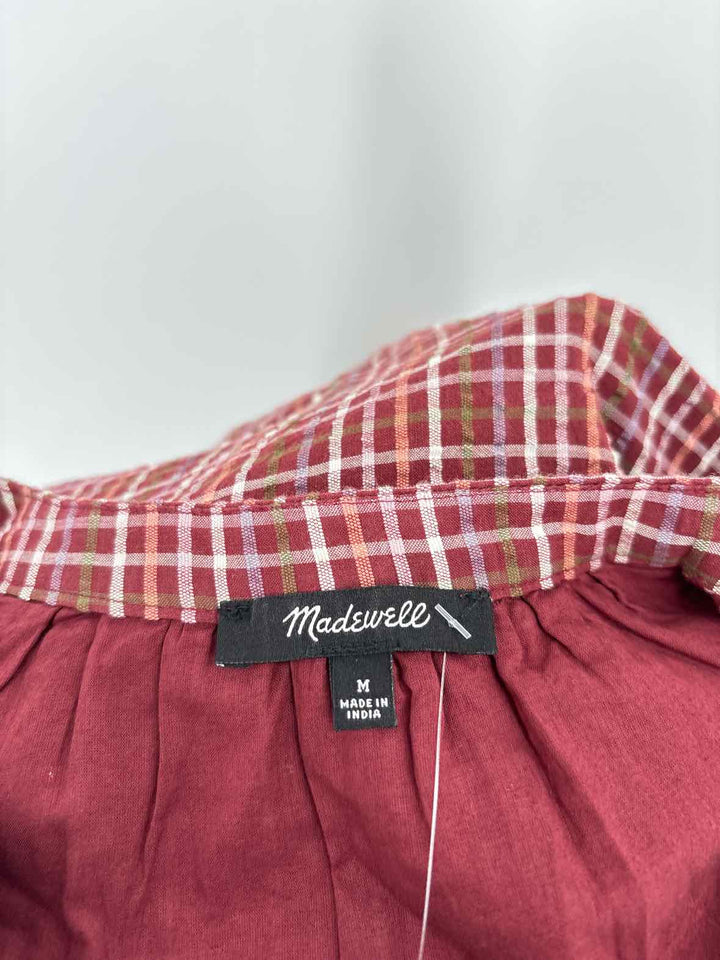Size M MADEWELL Burgundy Dress