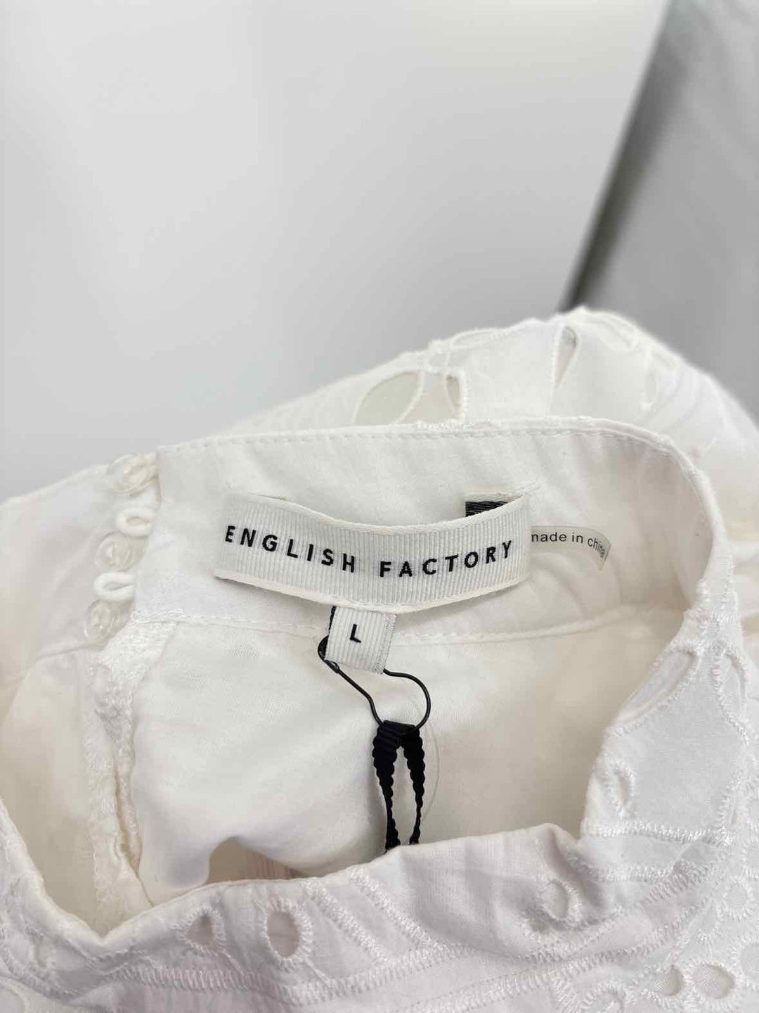 Size L ENGLISH FACTORY White Shirt