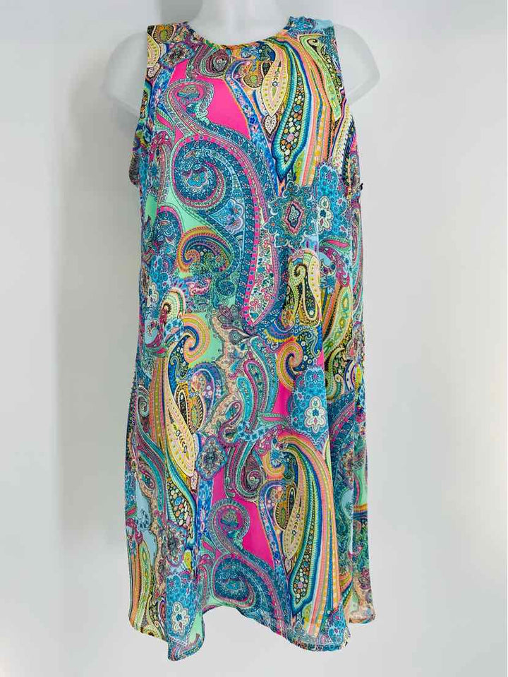 Size 12 TOMMY HILFIGER Blue Print Dress