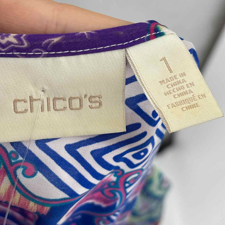 Size M Chico's Blue Shirt