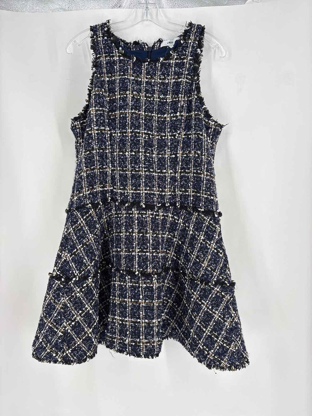 Size 12 LIKELY Navy Print Dress