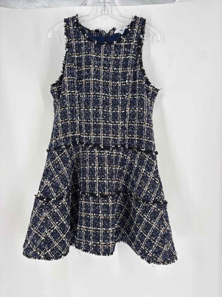 Size 12 LIKELY Navy Print Dress
