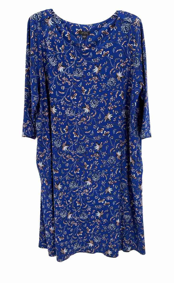 Size 2X J JILL Royal Blue Dress