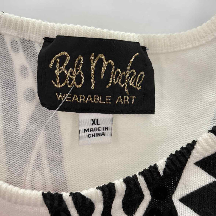 Size XL BOB MACKIE White Sweater
