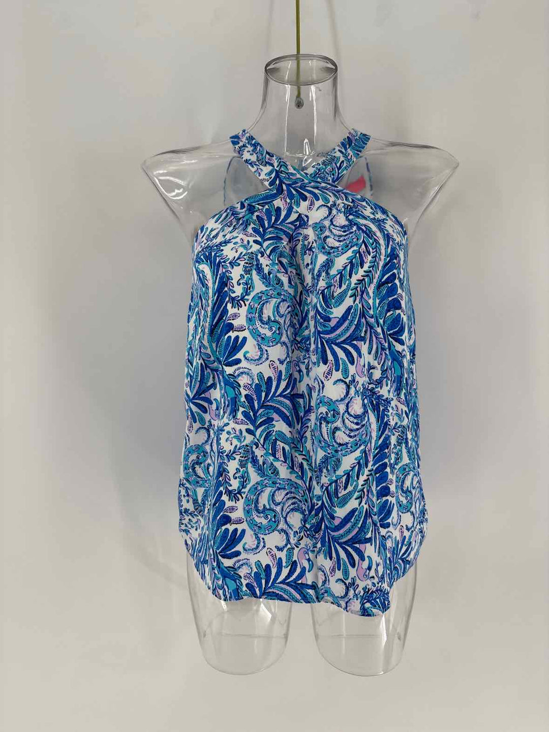 Size S Lilly Pulitzer Blue Print Shirt