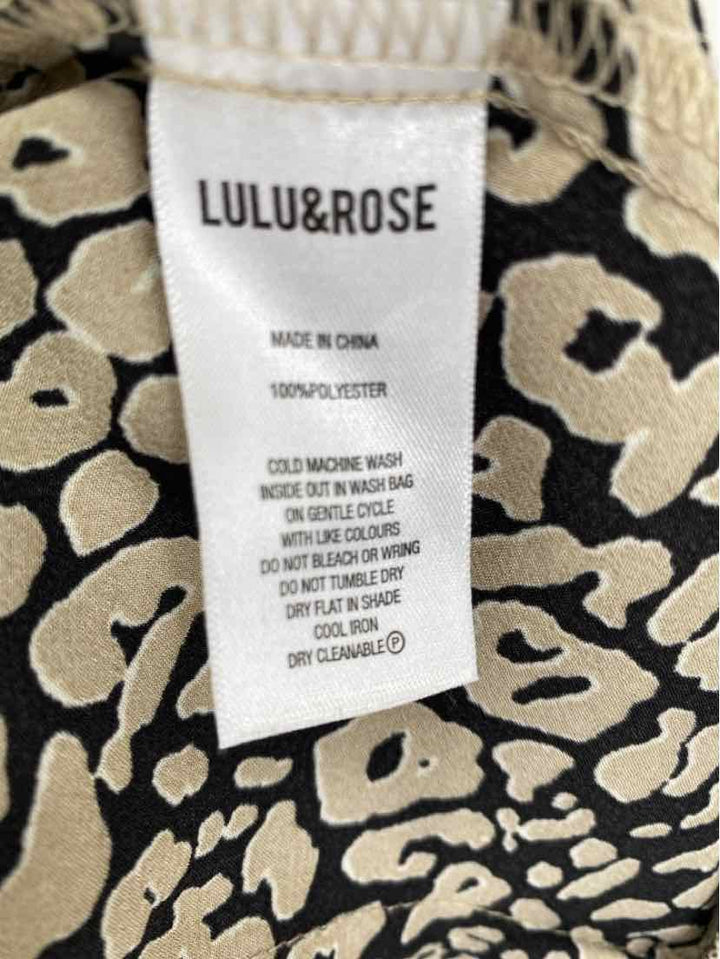 Size S Tan Silk Shirt