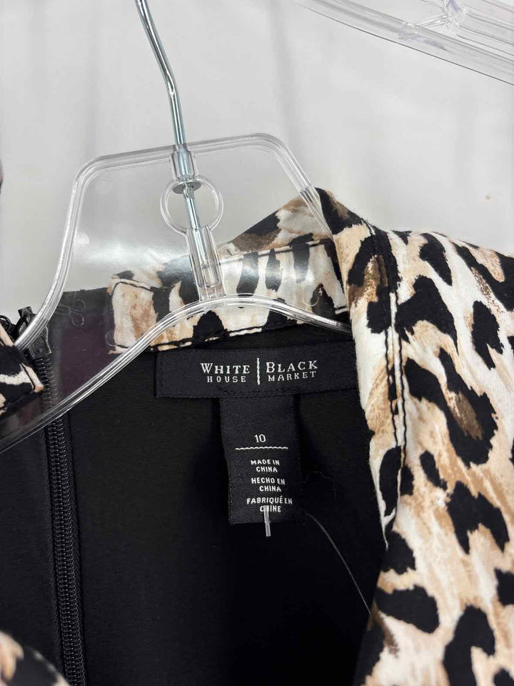 Size 10 White House Black Market Tan Dress