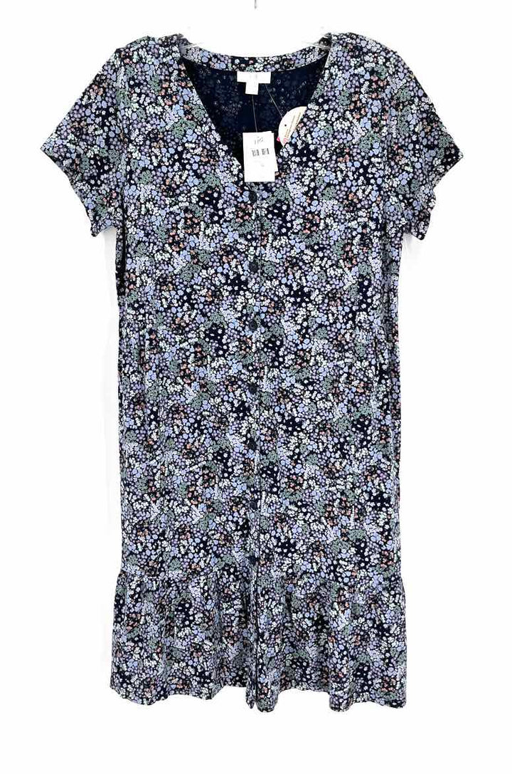 Size S J JILL Navy Dress