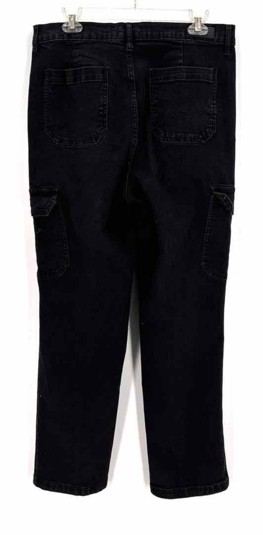 Size 12 NICOLE MILLER Black Denim Jeans