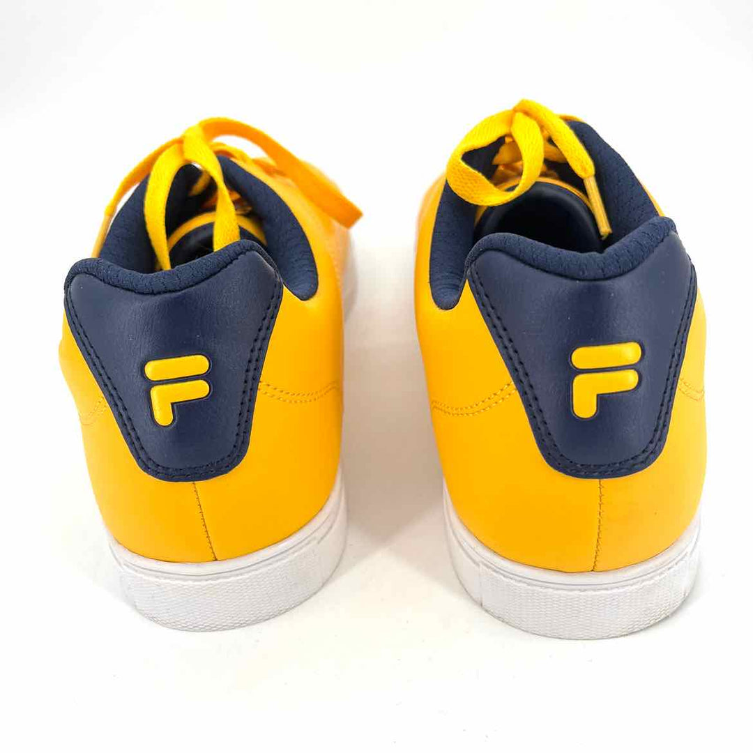 Shoe Size 44 FILA Yellow Faux Leather Sneakers