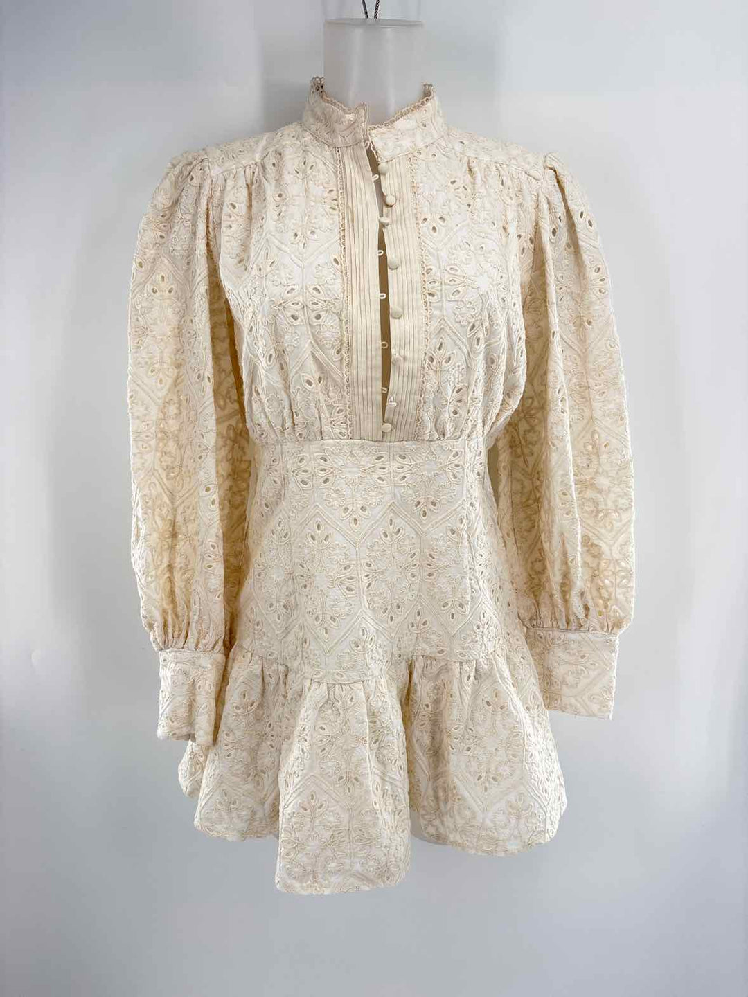 Size 8 Anthropologie Cream Lace Dress