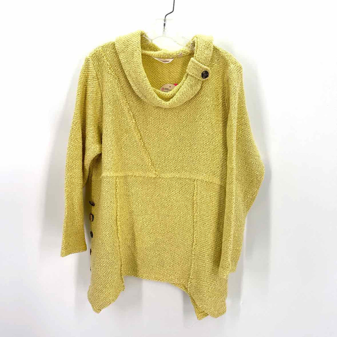 Size L SOFT SURROUNDINGS Yellow Knit Sweater