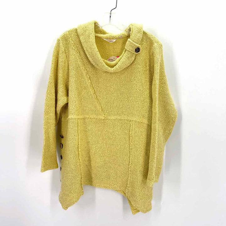 Size L SOFT SURROUNDINGS Yellow Knit Sweater