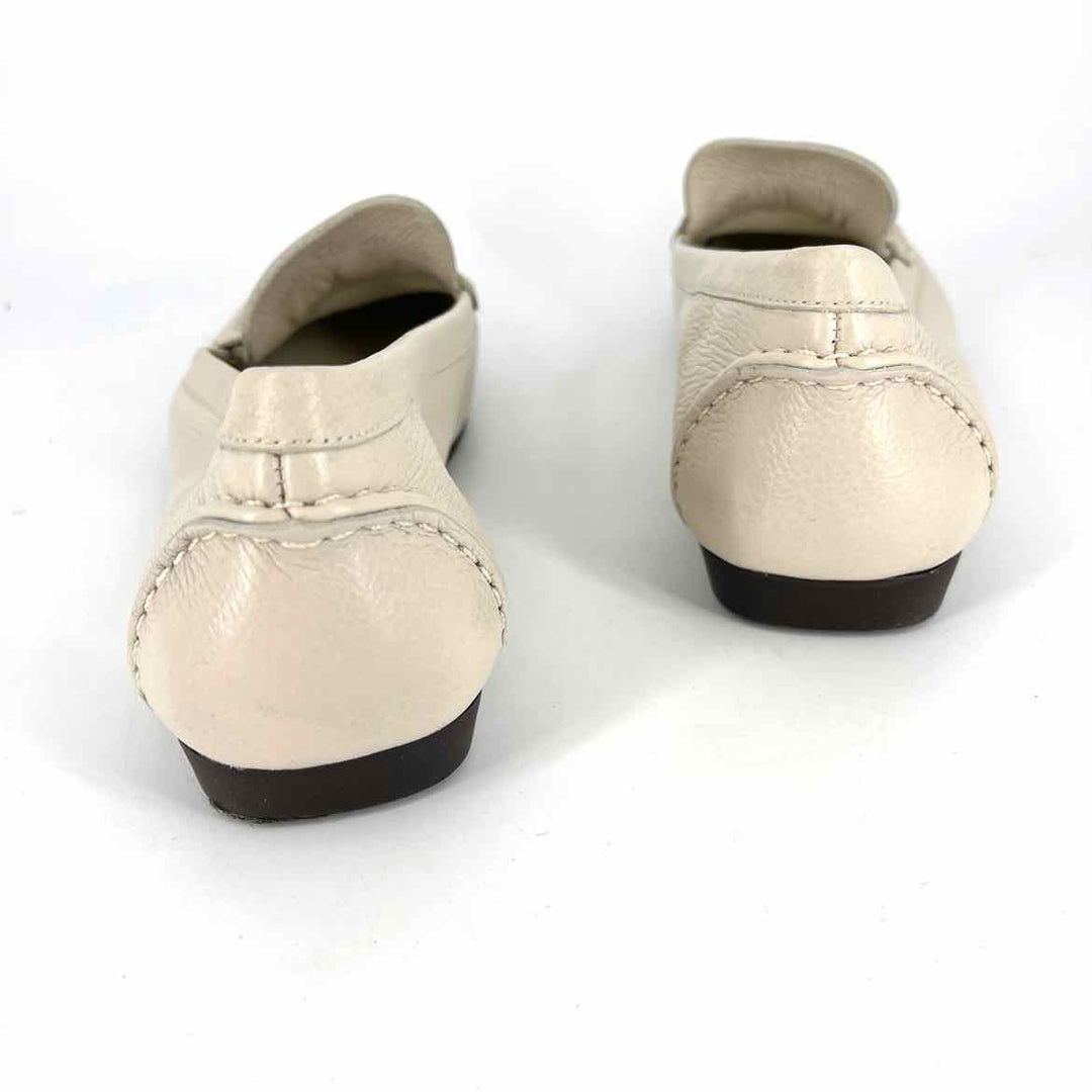Shoe Size 9.5 Talbots Ivory Leather Loafers