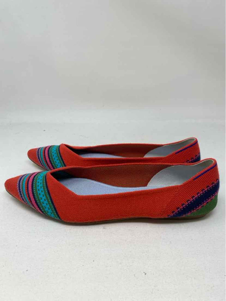 Shoe Size 10 ROTHY'S Multi-Color Knit Flats