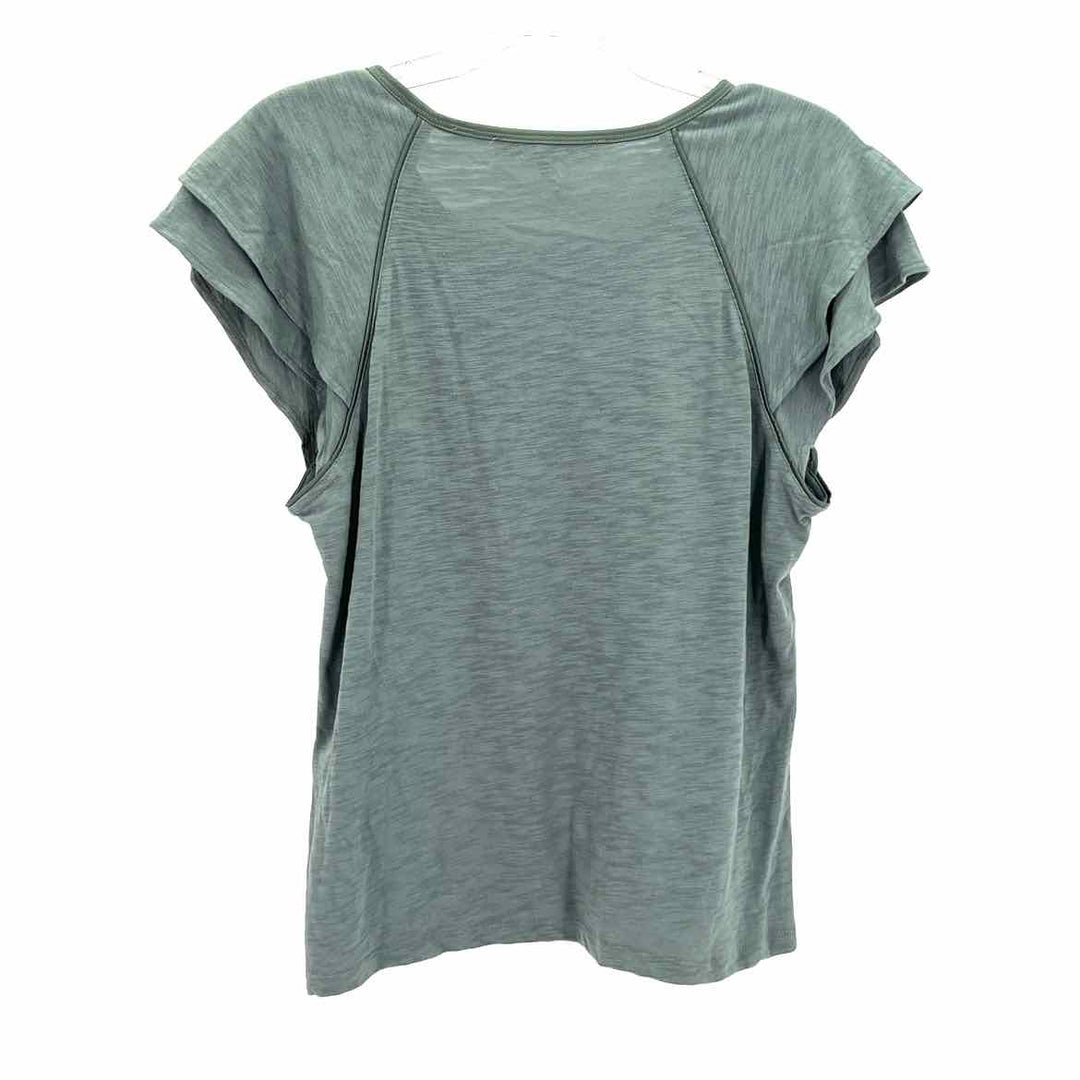 Size L White House Black Market Olive Knit Shirt