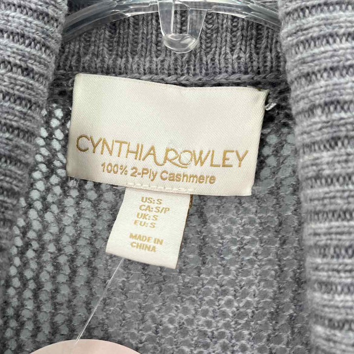 Size S CYNTHIA ROWLEY Gray Cardigan
