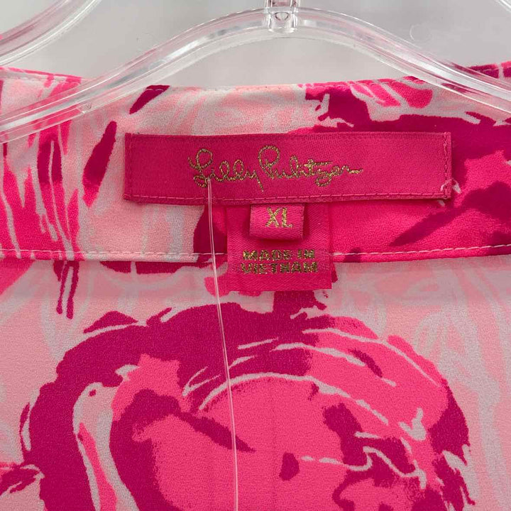 Size XL Lilly Pulitzer PINK PRINT Shirt