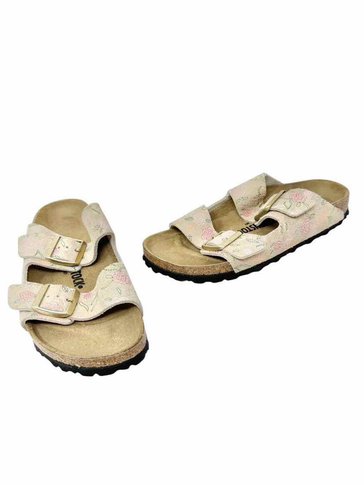 Shoe Size 39 Birkenstock TAN PRINT Sandals