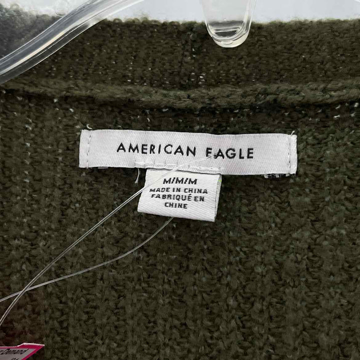 Size M AMERICAN EAGLE Olive Knit Sweater
