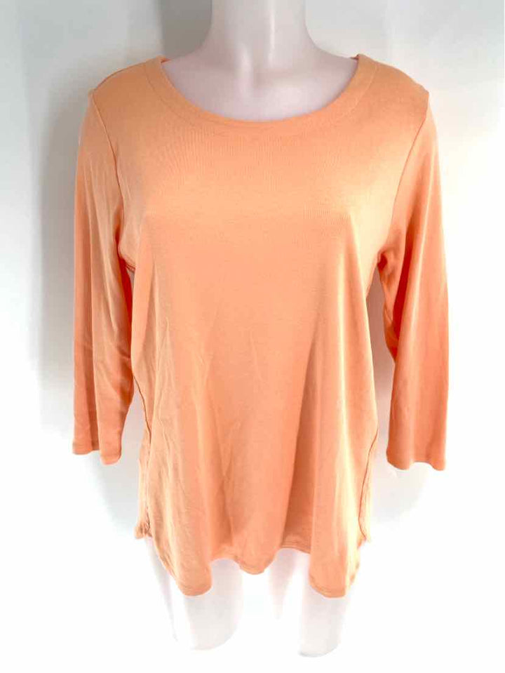Size M J JILL Orange Cotton Shirt