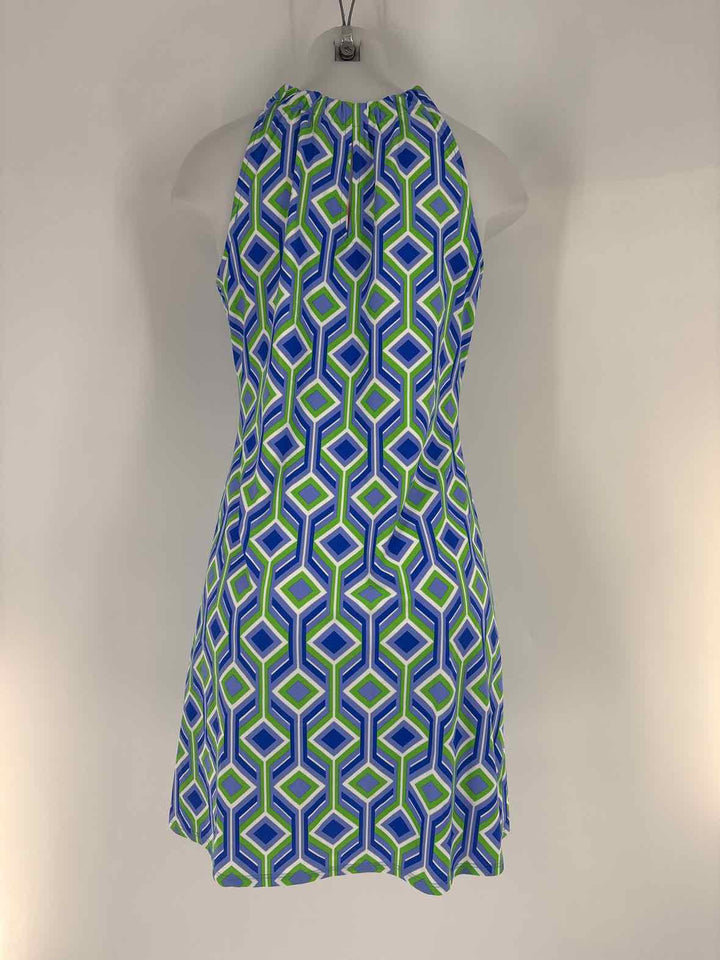 Size S Blue Print Dress
