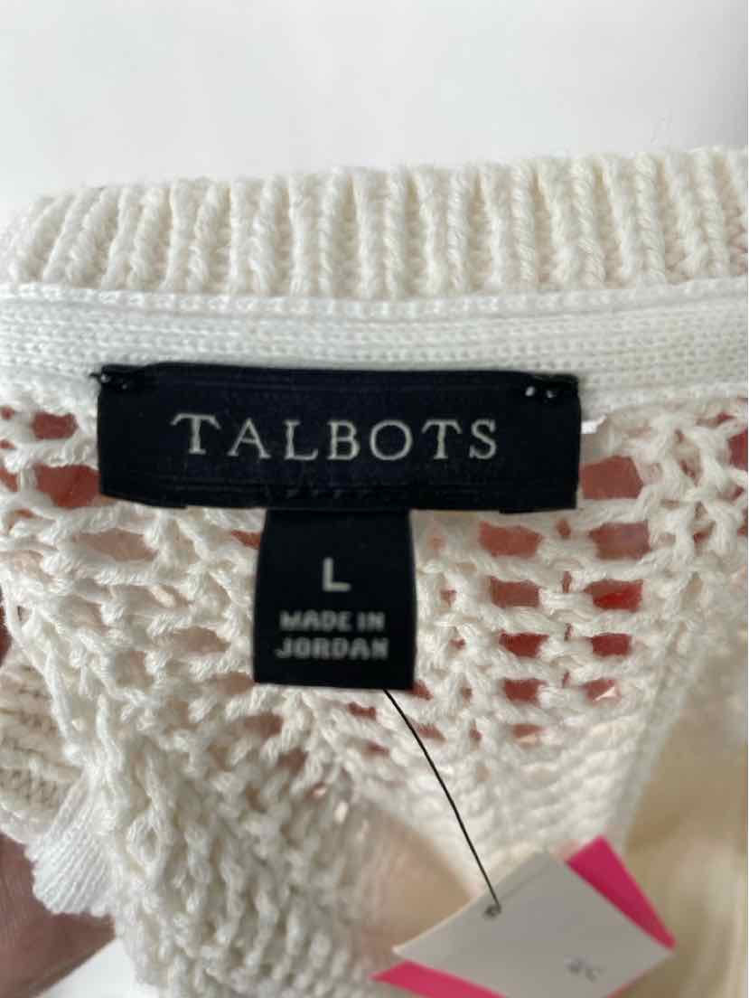 Size L Talbots Cream Sweater
