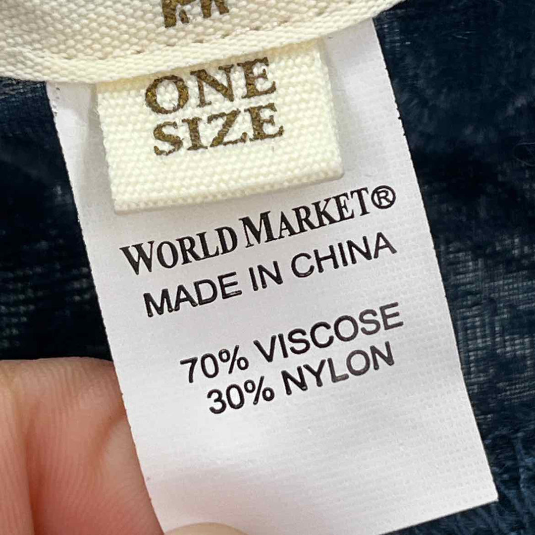 Size One Size WORLD MARKET Blue Shirt