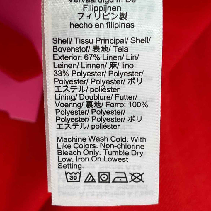 Size 18 J Crew Red Linen Pants