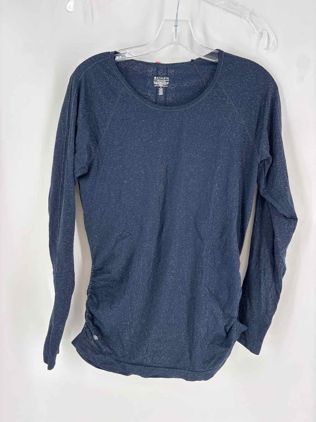 Size L Athleta Navy Print Shirt
