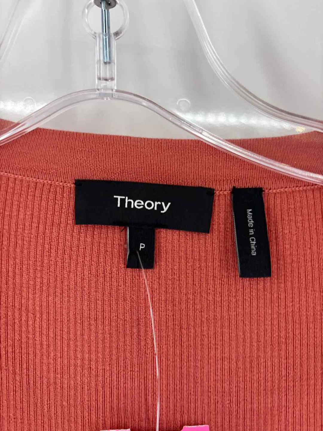 Size Petite THEORY Mauve Knit Cardigan