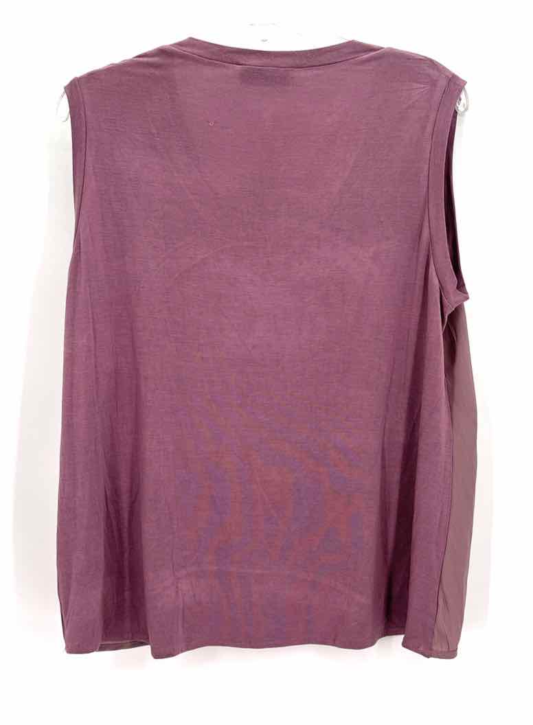 Size M Purple Silk Shirt