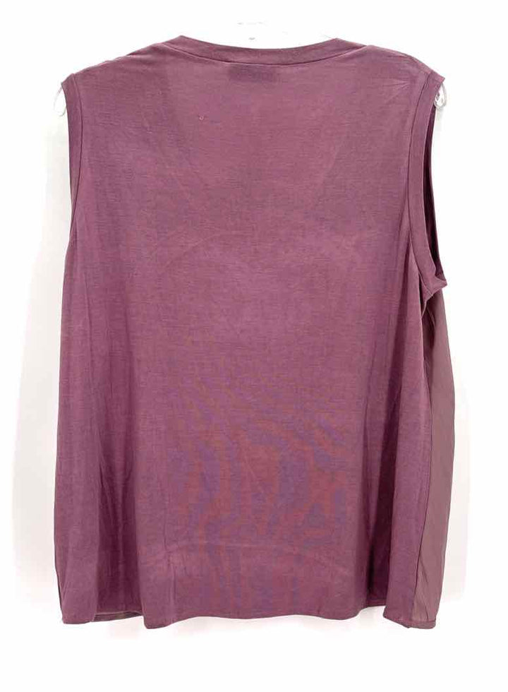 Size M Purple Silk Shirt