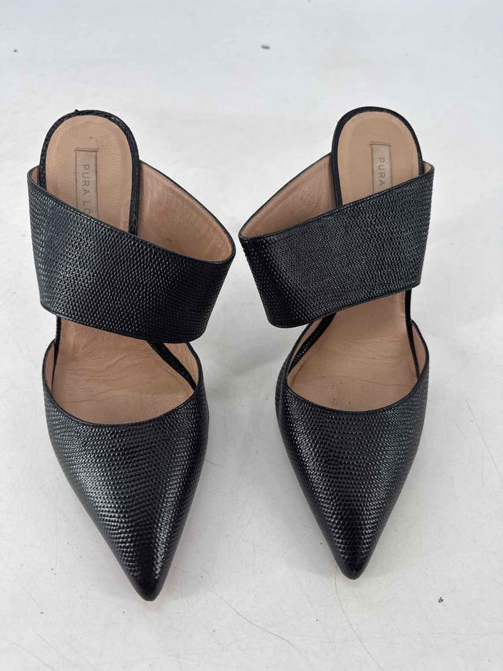Shoe Size 38 Black Leather Pumps