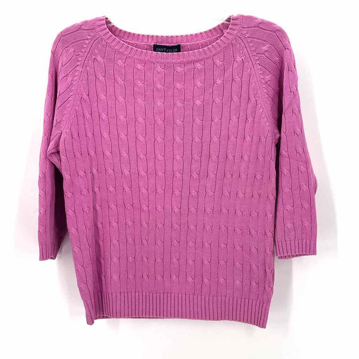 Size M Ann Taylor Pink Knit Sweater