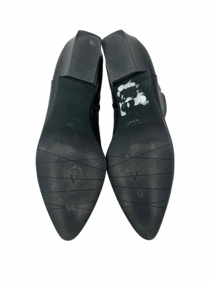 Shoe Size 9 Aqatalia Black Leather Luxury - Boots
