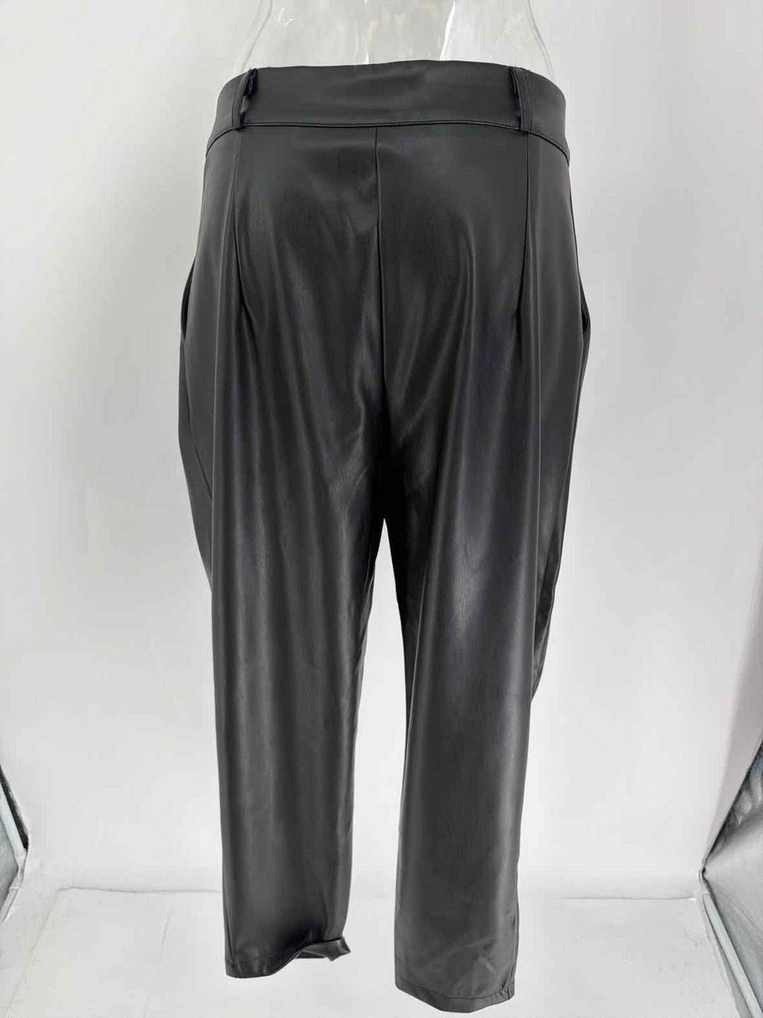 Size M Black PLEATHER Pants