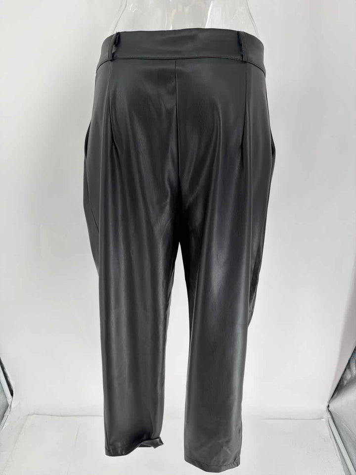 Size M Black PLEATHER Pants