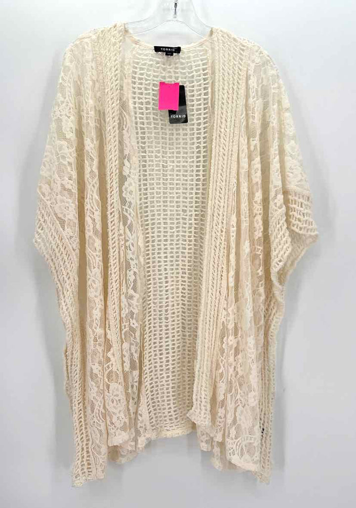 Size 1X Torrid Ivory Cardigan