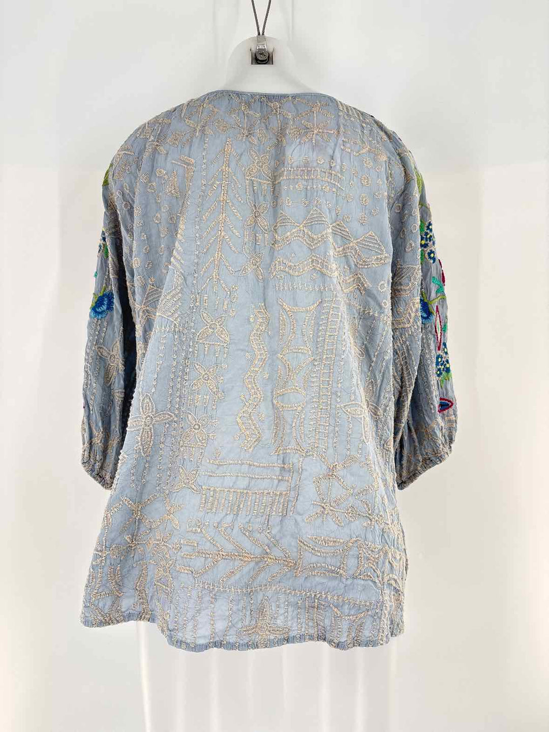 Size M Johnny Was Blue Shirt