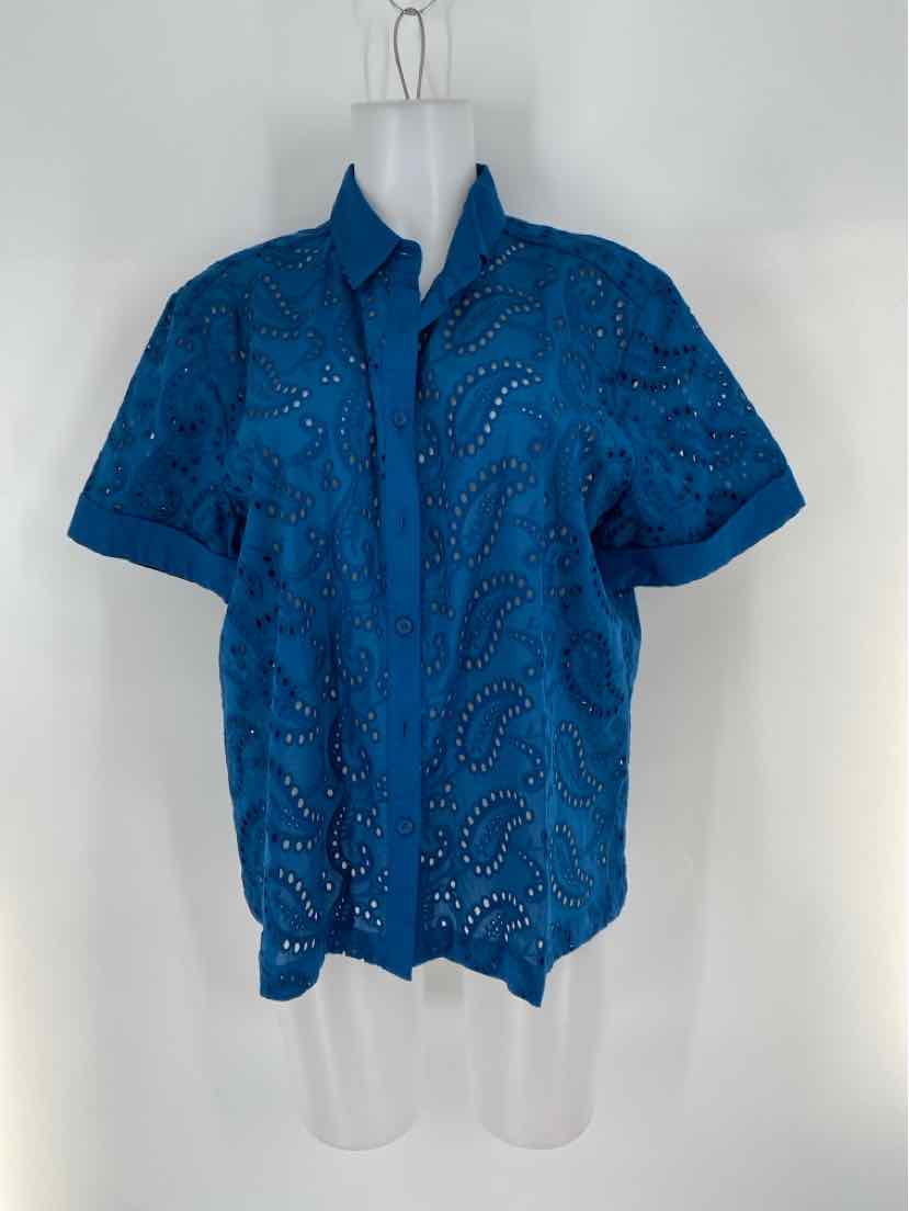 Size 12 Chico's Blue Shirt