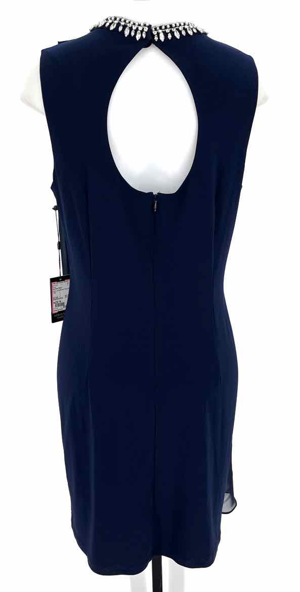 Size 14 Adrianna Papell Navy Dress
