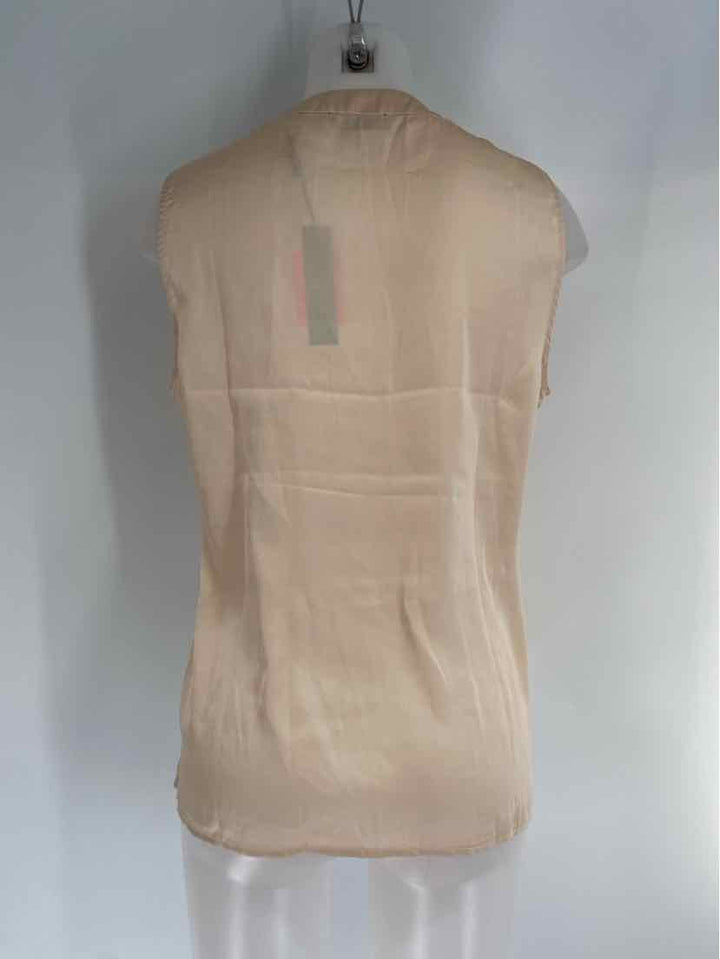 Size M TAHARI Tan Lace Shirt