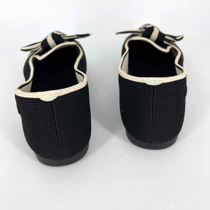 Shoe Size 36.5 VIVAIA Black Knit Flats