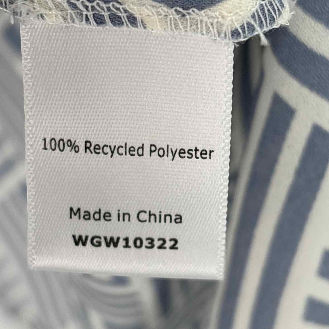 Size L Blue Print Shirt