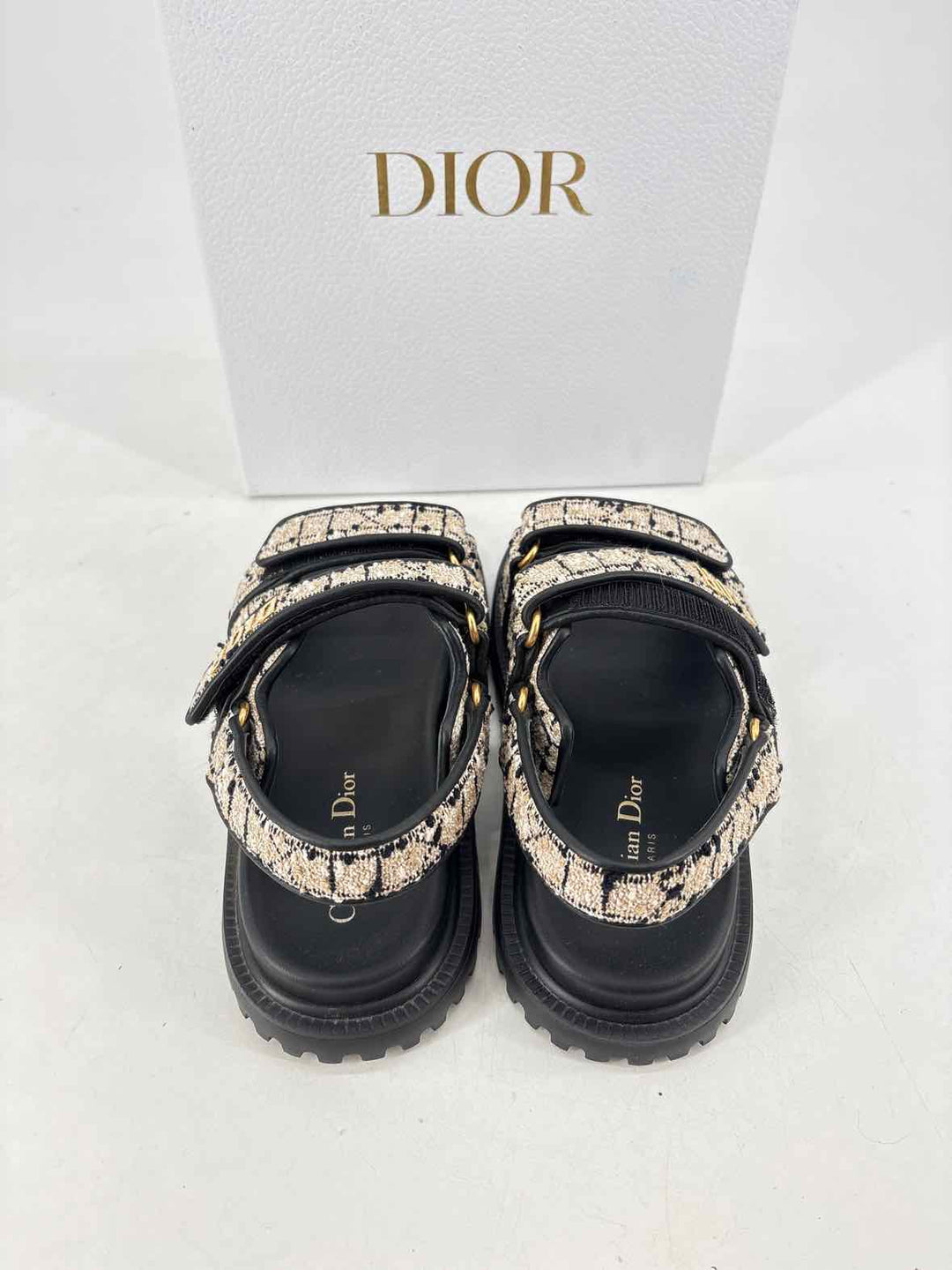 Shoe Size 38 CHRISTIAN DIOR Black Luxury - Sandals
