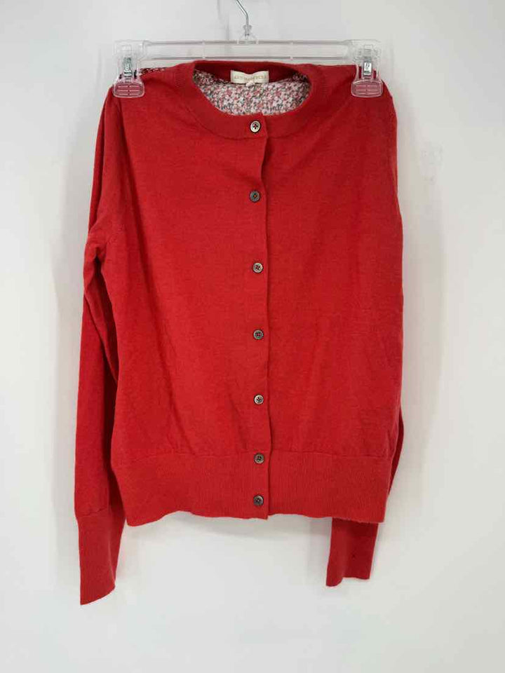 Size XS ANN MASHBURN Red Cardigan