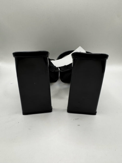 Shoe Size 10 JEFFREY CAMPBELL Black PATENT Sandals
